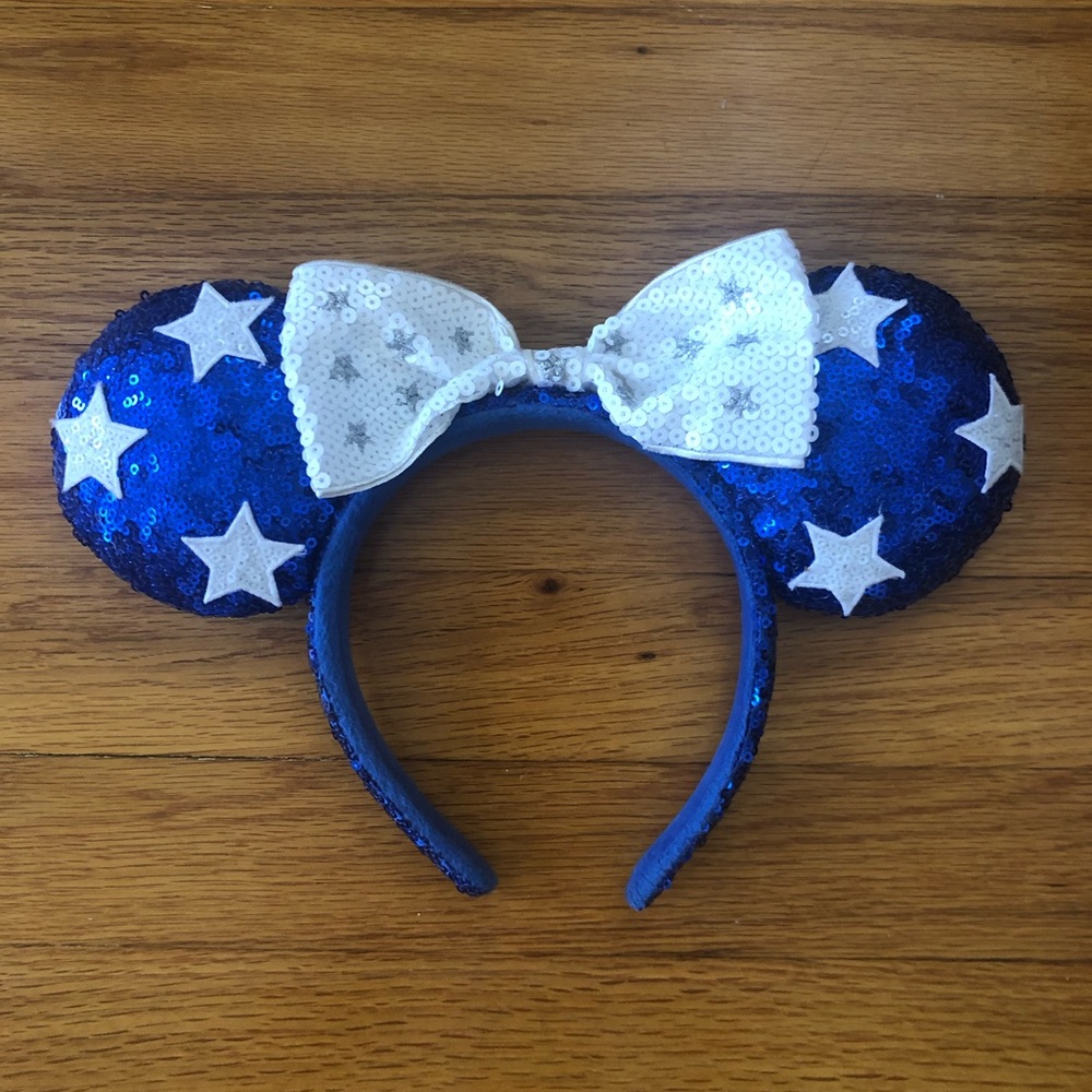 Blue stars Minnie Mouse ears